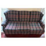 Plaid Three Seater Couch