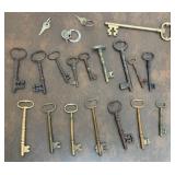 Basket of Antique Keys