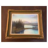 Lake Louise, Pastel on Paper, Signed Maisie Wride