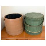 Two Large Firkin Buckets