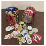 Large Collection of Vintage Button Pins