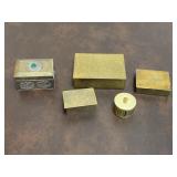 Group of Brass Trinket/Pill Boxes