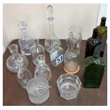Assorted Glass Barware Items