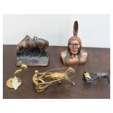 Group of Decorative Metal Items