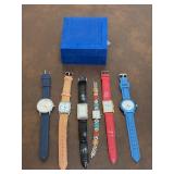 Assorted Fashion Watches + Box