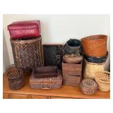Large Assortment of Storage Baskets