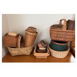 Large Assortment of Storage Baskets