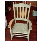 Painted Wooden Rocking Chair