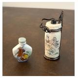 Chinese Porcelain Opium Pipe Jar, Snuff Jar