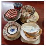 Assorted Asian Themed Dishes, Bowls, Etc.
