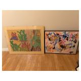 Two Mixed Media Paintings