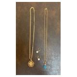 18K Necklaces and Earrings