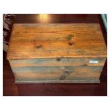 Pine Blanket Box with Handles
