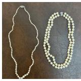 Pair of Knotted Pearl Necklaces