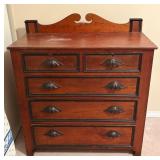 Five Drawer Moustache Pull Dresser