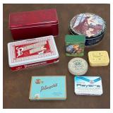 Assorted Advertising Tins