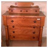 Maple + Pine Set Back Chest of Drawers, 1800
