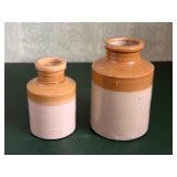 Two Stoneware Ginger Jars