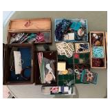 Assortment of Costume Jewelry in Boxes