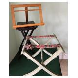 Folding Side Table, Luggage Rack, Desktop Book Sta