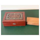 Two Inlaid Wooden Boxes
