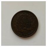 Large 1837 Canadian Bank Token One Penny