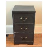 Painted Three Drawer Storage Cabinet