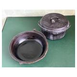 Two Cast Iron Pots