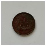 1837 Lower Canada Quebec Bank Token 1/2 Penny