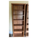 Sturdy Wooden Bookshelf, Fixed Shelves