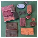 Basket of Leather Wallets and Coin Purses