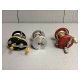 Three Baitcast Reels