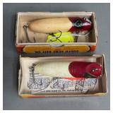 Two South Bend Bass-Oreno Lures in Boxes