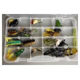 Assorted Rubber Frogs in Case