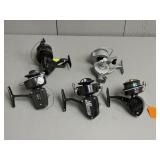 Five Spinning Reels