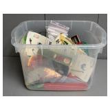 Assorted Fishing Lures, Hooks, Leaders