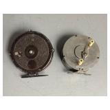 Two Vintage Centrepin Reels