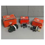 Three Shakespeare Vintage Reels in Boxes