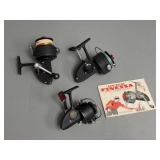 Three D.A.M. Spinning Reels