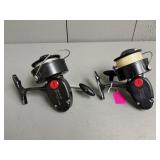 Two Garcia Mitchell 302 Salt Water Spinning Reels