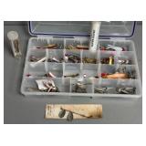 Assorted South Bend Metal Lures + Spinners in Case