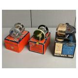 Three Vintage Reels in Original Boxes