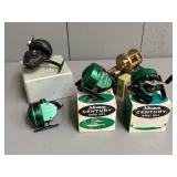 Five Vintage Fishing Reels