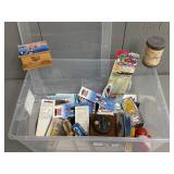 Box of Lures, Pen Holder, Bobbers