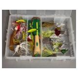 Assorted Spinner Baits in Case