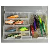 Assorted Diving Crank Bait Lures in Case