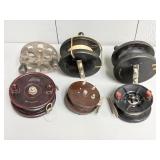 Assorted Vintage Centrepin Reels