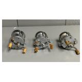 Three Baitcast Reels