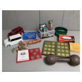 Box of Assorted Fishing + Toys, Accessories