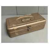 Empty Vintage Metal Tackle Box